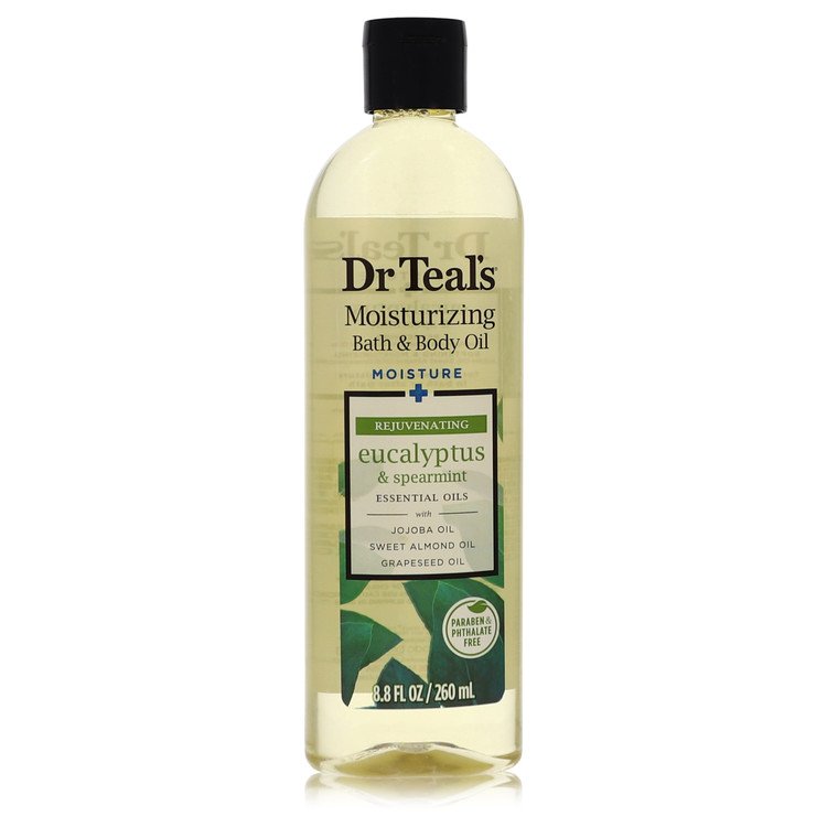 Dr Teal's Bath Additive Eucalyptus Oil Perfume by Dr Teal's Pure Epson Salt Body Oil Relax & Relief with Eucalyptus & Spearmint 8.8 oz for Women - Authentic Fragrance - Discount Women Perfume or Cologne Fragrance