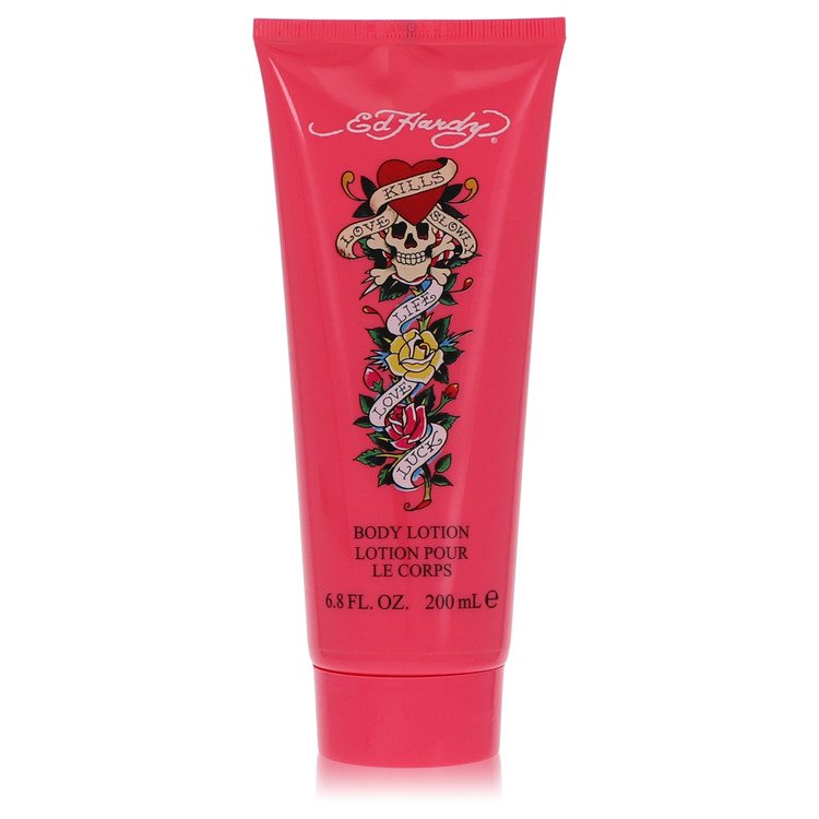 Ed Hardy Perfume by Christian Audigier Body Lotion 6.8 oz for Women - Authentic Fragrance - Discount Women Perfume or Cologne Fragrance
