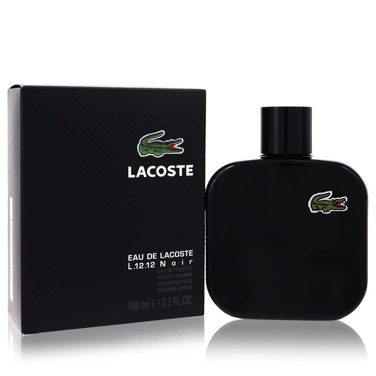 Eau De L.12.12 Noir by Lacoste 3.3 oz Eau De Toilette Spray for Men - Perfumes4All