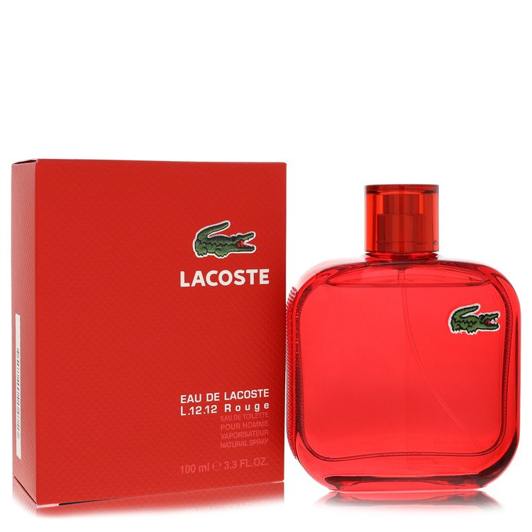 Lacoste Eau De Lacoste L.12.12 Rouge Cologne by Lacoste Eau De Toilette Spray 3.3 oz for Men - Authentic Fragrance - Discount Men Perfume or Cologne Fragrance