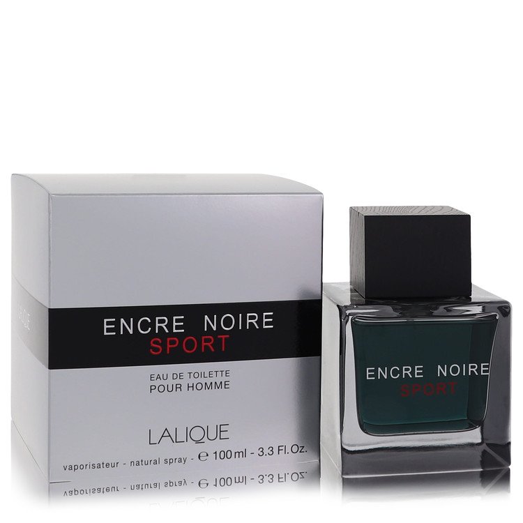 Encre Noire Sport Cologne by Lalique Eau De Toilette Spray 3.3 oz for Men - Authentic Fragrance - Discount Men Perfume or Cologne Fragrance