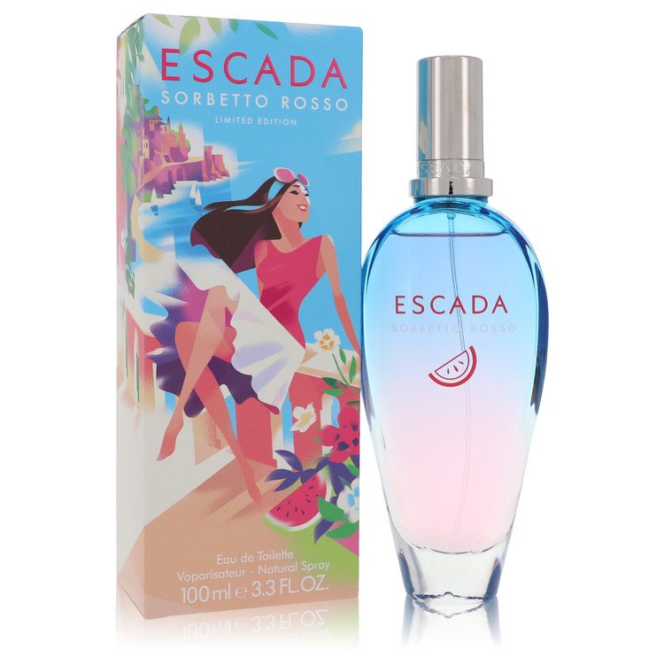 Escada Sorbetto Rosso Perfume by Escada Eau De Toilette Spray 3.3 oz for Women - Authentic Fragrance - Discount Women Perfume or Cologne Fragrance