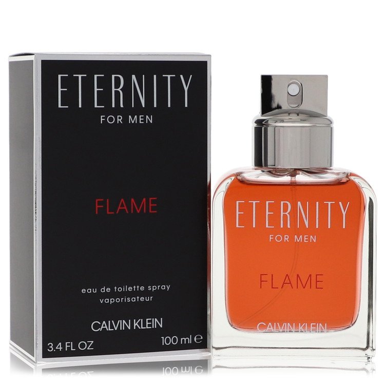 Eternity Flame Cologne By Calvin Klein 3.4 Oz Eau De Toilette Spray For Men In Box