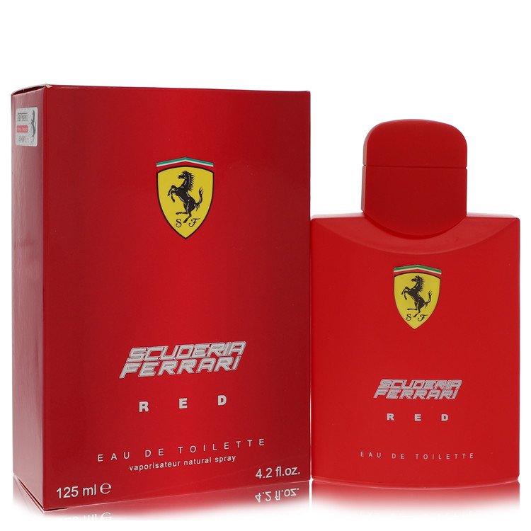 Ferrari Scuderia Red Cologne by Ferrari Eau De Toilette Spray 4.2 oz for Men - Authentic Fragrance - Discount Men Perfume or Cologne Fragrance