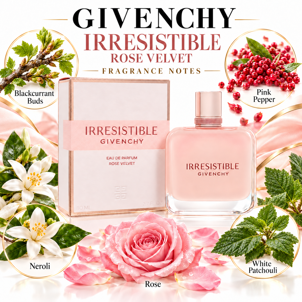Givenchy Irresistible Rose Velvet fragrance notes