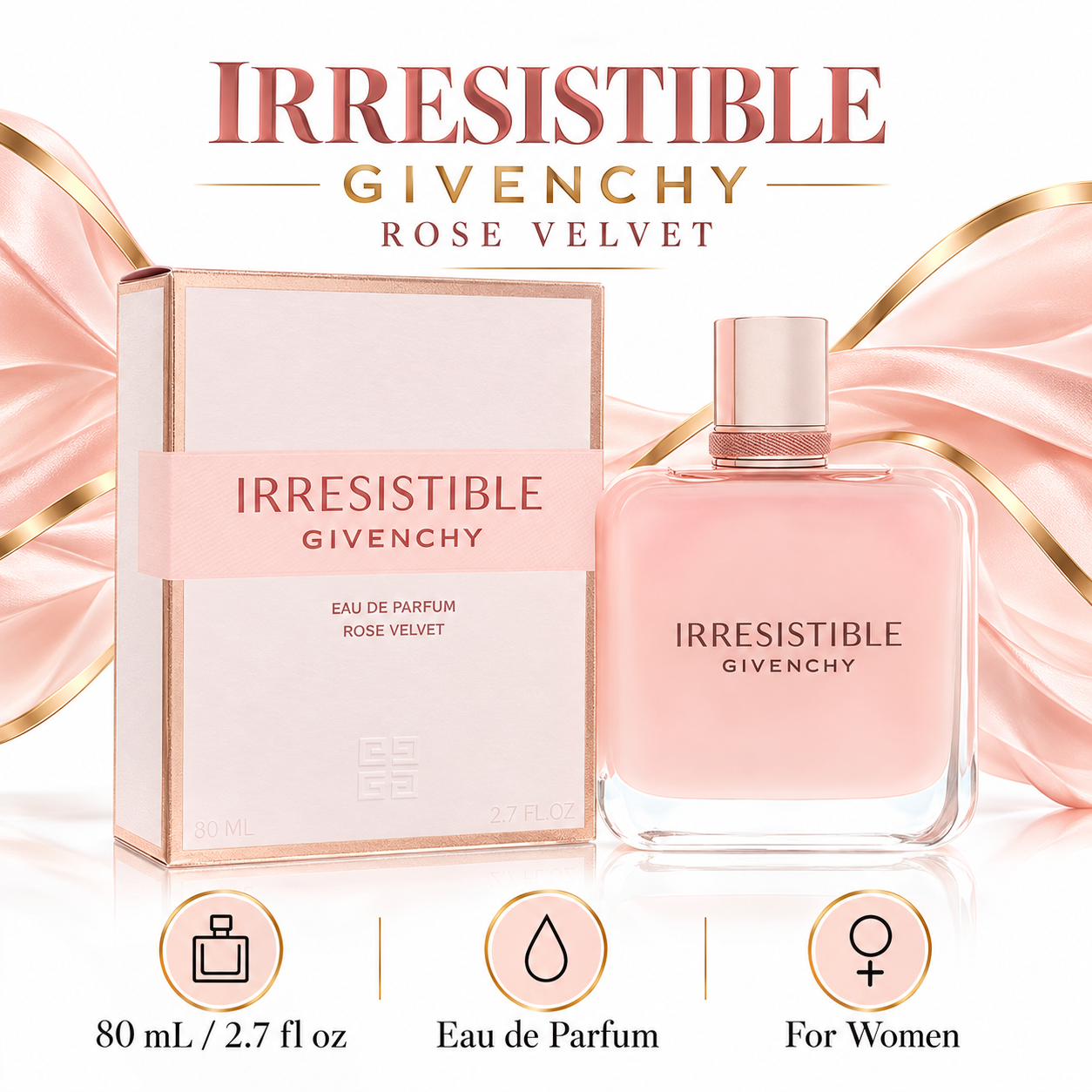 Givenchy Irresistible Rose Velvet 80 mL Eau de Parfum for women