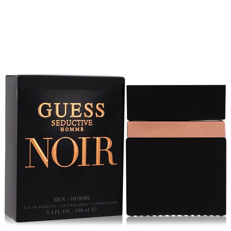 Seductive Homme Noir by Guess 3.4 oz oz Eau De Toilette Spray for Men - Perfumes4All
