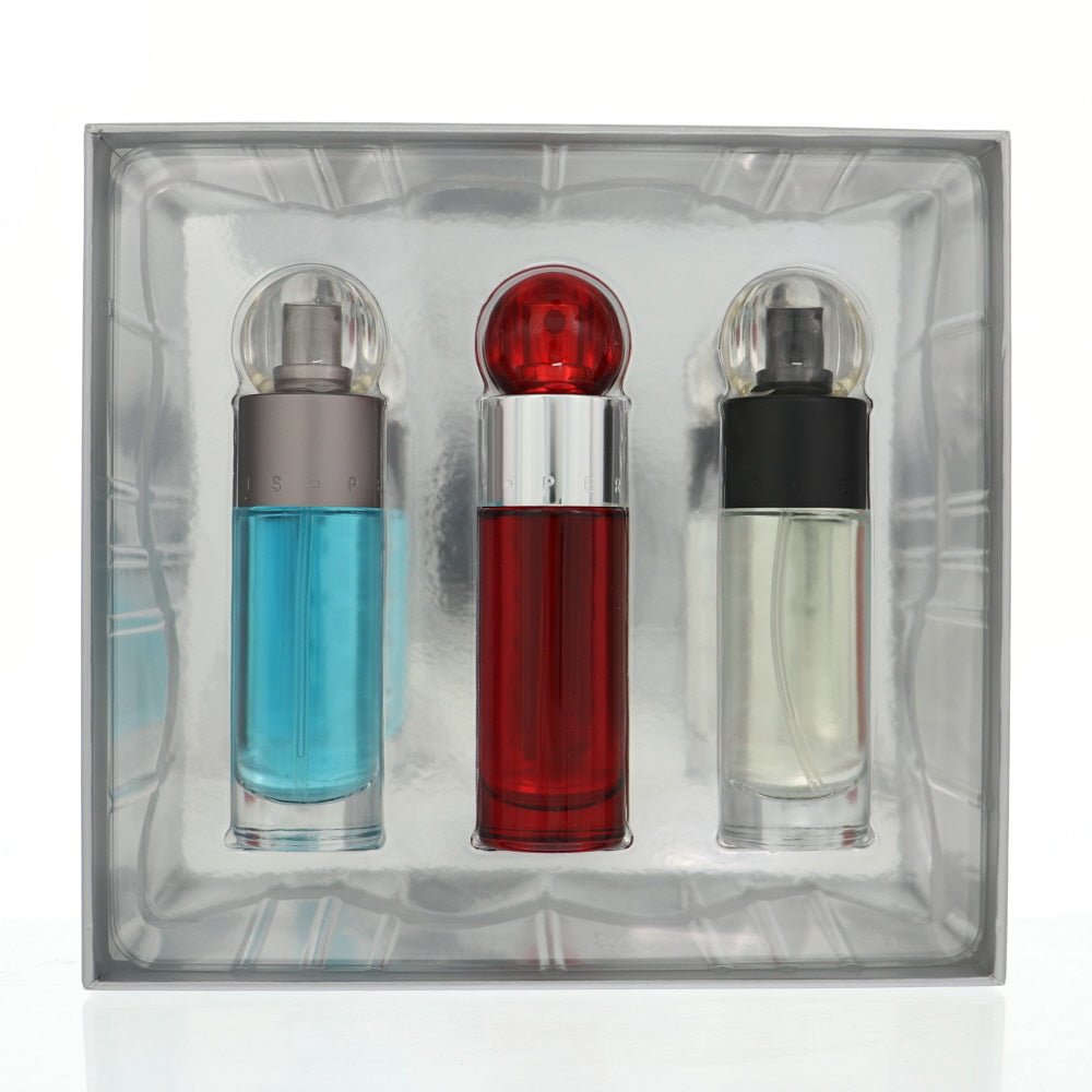 Perry Ellis 360 Cologne By Perry Ellis 3 Piece Gift Set - 1.0 Oz 360 Perry Ellis Eau De Toilette Spray, 1.0 Oz 360 Red Perry Ellis Eau De Toilette Spray, 1.0 Oz Perry Ellis Reserve Eau De Toilette Spray For Men In Gift Set