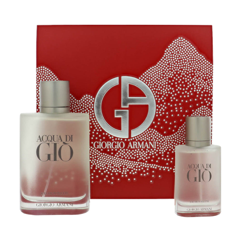 Acqua Di Gio Cologne By Giorgio Armani 3.3 Oz Eau De Toilette Spray For Men In Gift Set