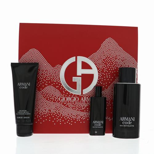 Armani Code Cologne By Giorgio Armani 4.2 Oz Eau De Toilette Spray For Men In Gift Set