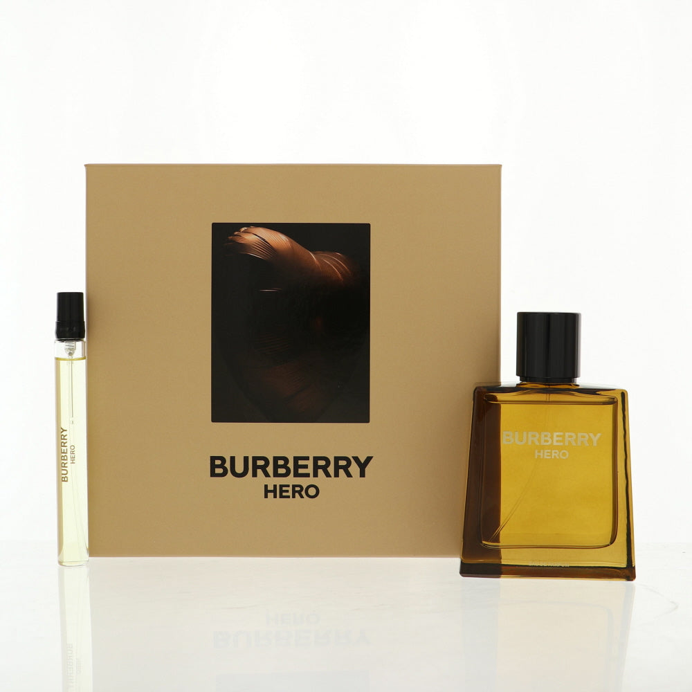 Burberry Hero Cologne By Burberry 2 Piece Gift Set - 3.3 Oz Eau De Parfum Spray, 0.33 Oz Eau De Parfum Spray For Men In Gift Set