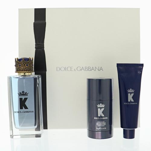 K King Cologne By Dolce & Gabbana 3.3 Oz Eau De Toilette Spray For Men In Gift Set
