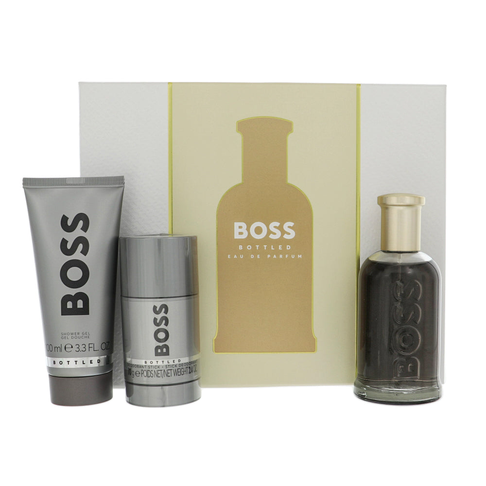 Hugo Boss #6 Bottled Am 3Pcset 3.4 Oz Ed Spray / 3.4 Oz Gel / 2.5 Oz Doe For Men Cologne