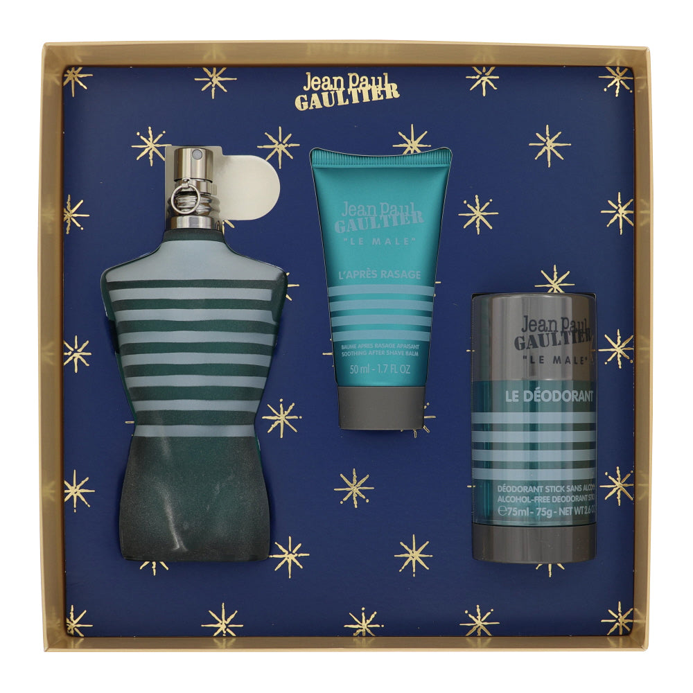 Jean Paul Gaultier Cologne By Jean Paul Gaultier 3 Piece Gift Set - 4.2 Oz Eau De Toilette Spray, 2.6 Oz Deodorant Stick, 1.7 Oz After Shave Balm For Men In Gift Set
