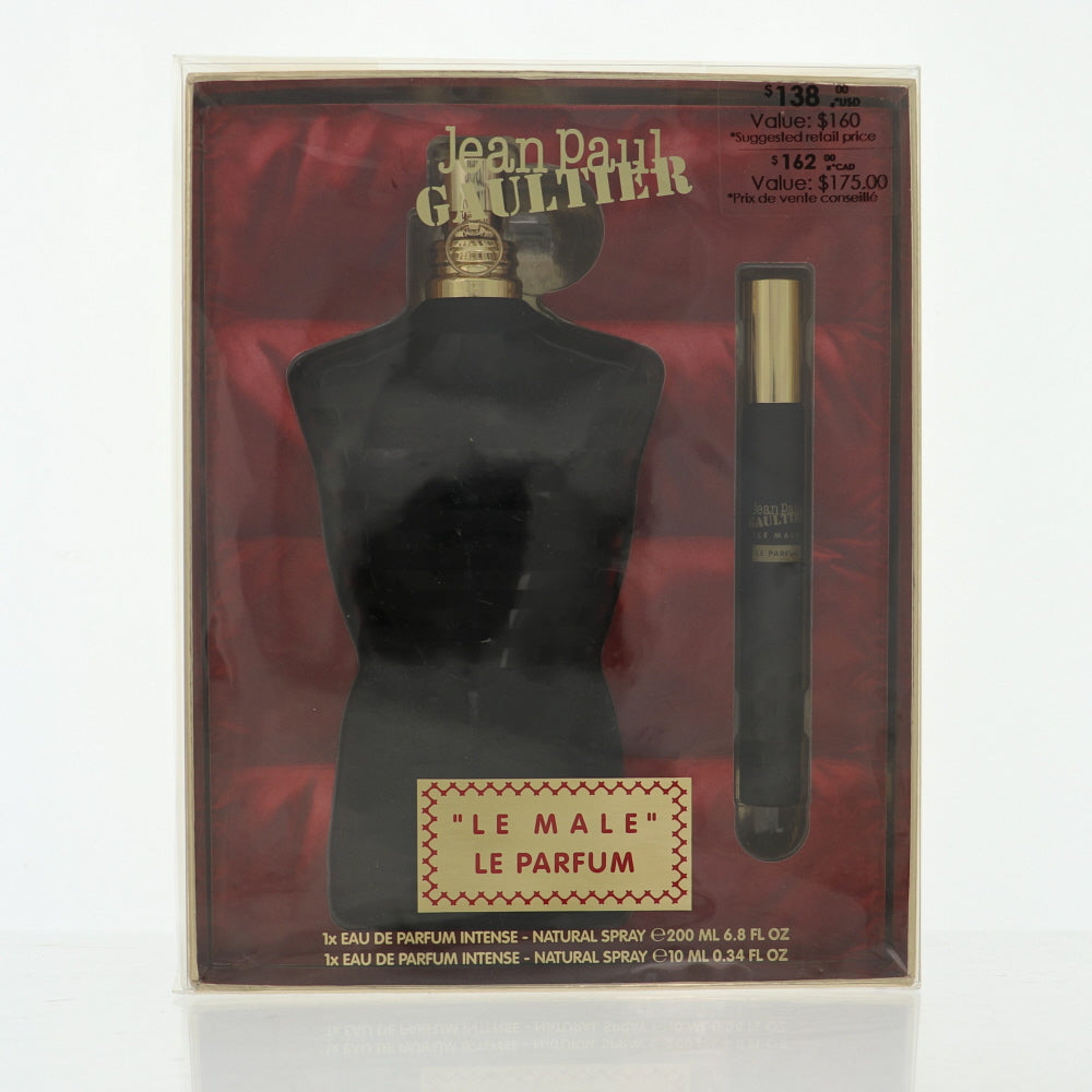 Jean Paul Gaultier Le Male Le Parfum Cologne By Jean Paul Gaultier 2 Piece Gift Set - 6.8 Oz Eau De Parfum Intense Spray, 0.34 Oz Eau De Parfum Intense Spray For Men In Gift Set