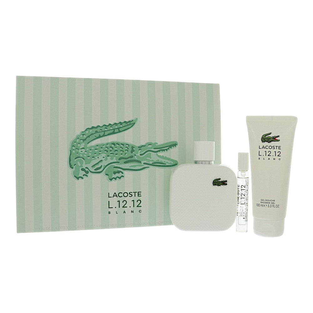 L.12.12 Blanc by Lacoste 3.3 oz Eau De Toilette Spray for Men - Perfumes4All