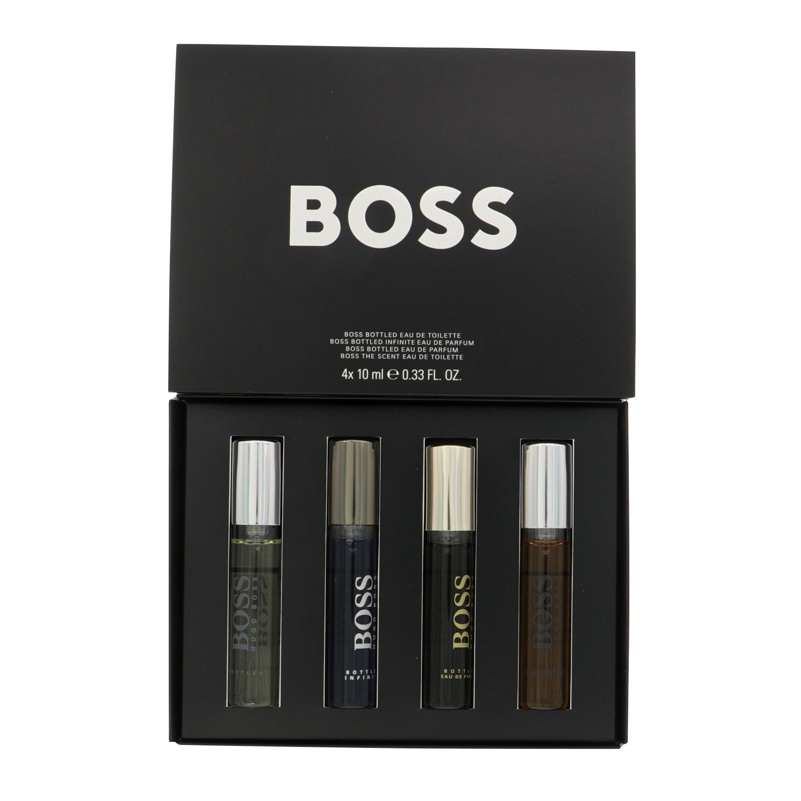 Hugo Boss Cologne By Hugo Boss 4 Piece Gift Set - 0.33 Oz Boss Bottled Eau De Toilette Spray For Men In Gift Set