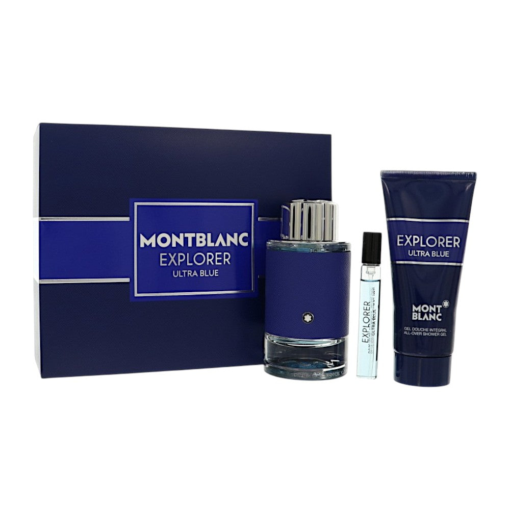 Explorer Ultra Blue by Mont Blanc 3.3 oz Eau De Parfum Spray for Men