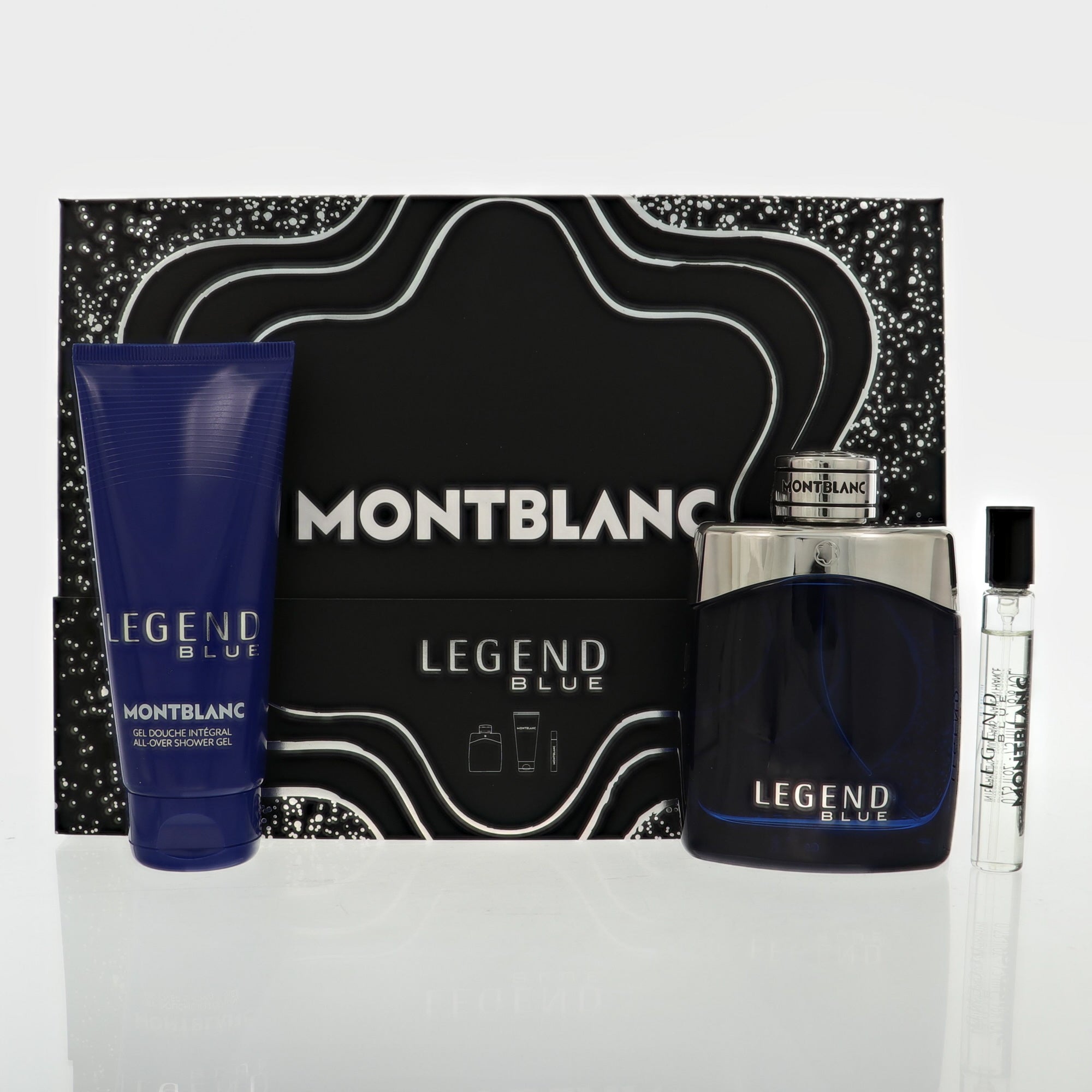 Legend Blue Cologne By Montblanc 3.3 Oz Eau De Parfum Spray For Men In Gift Set