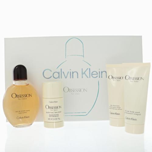 Obsession Cologne By Calvin Klein 4.2 Oz Eau De Toilette Spray For Men In Gift Set