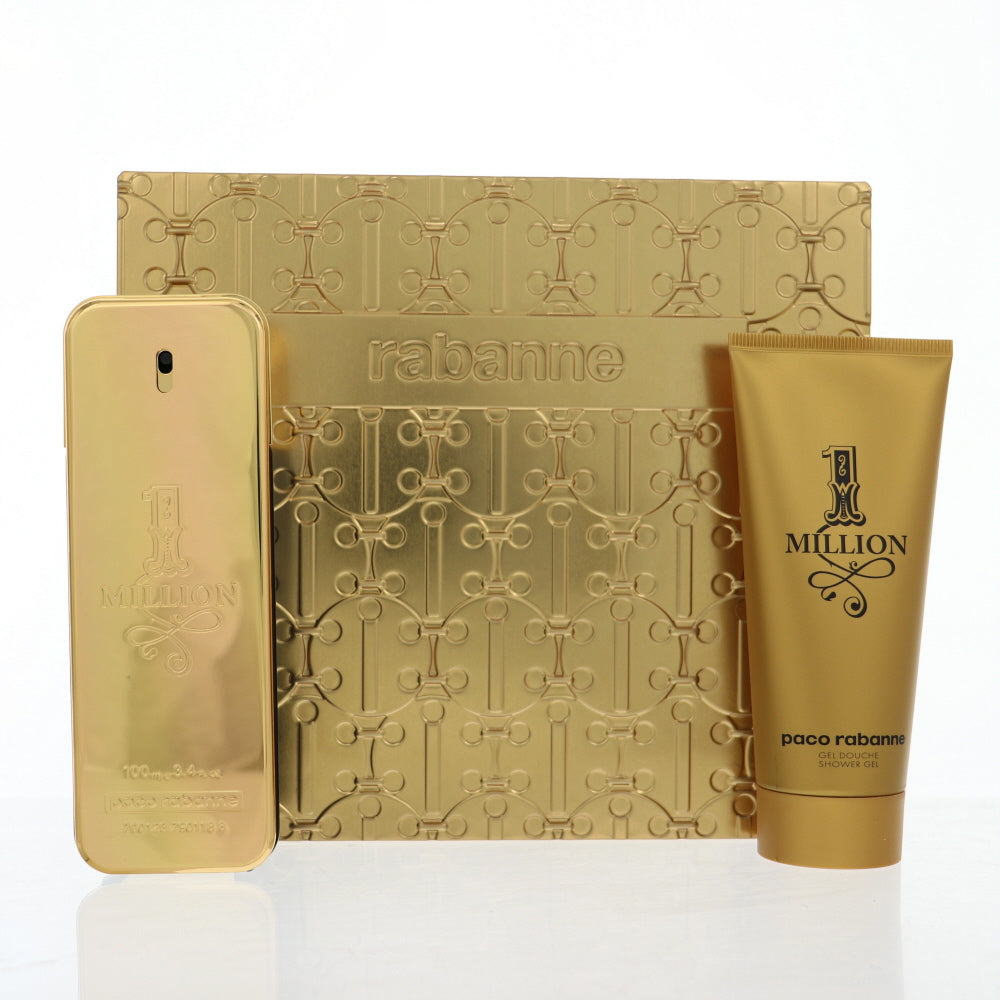 Paco Rabanne 1 Million Cologne By Paco Rabanne 2 Piece Gift Set - 3.4 Oz Eau De Toilette Spray, 3.4 Oz Shower Gel For Men In Gift Set
