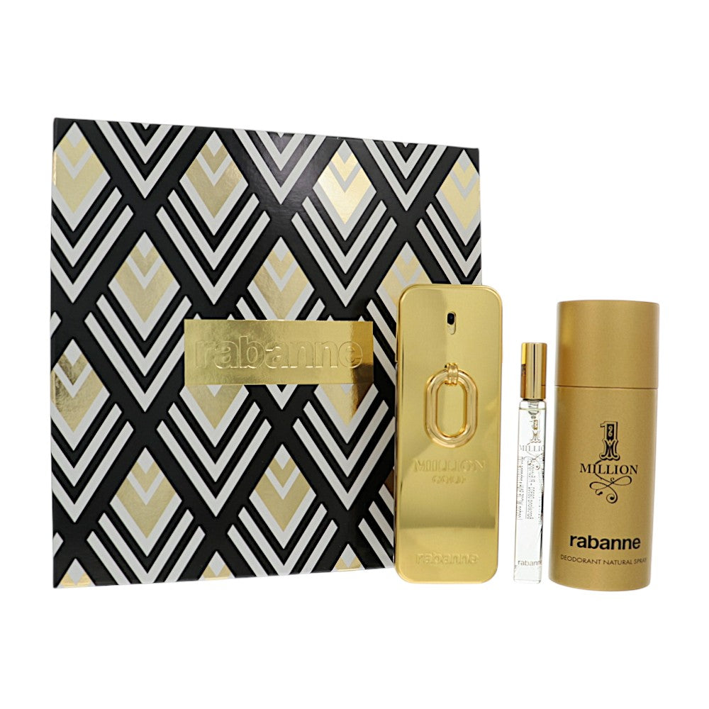 One Million Gold by Paco Rabanne 3.4 oz Eau De Parfum Spray for Men