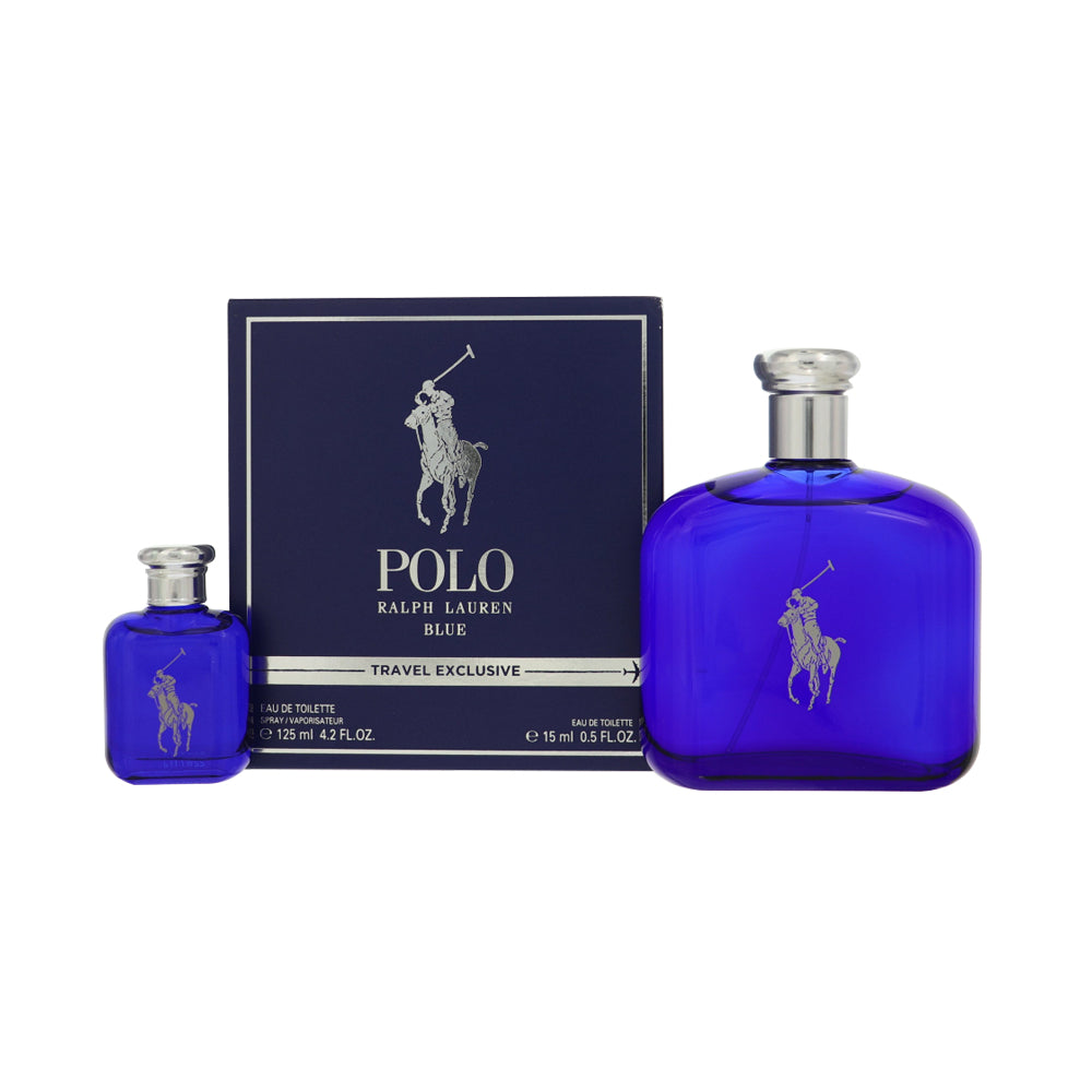 Polo Blue Cologne By Ralph Lauren 2 Piece Gift Set - 4.2 Oz Eau De Toilette Spray, 0.5 Oz Eau De Toilette Spray For Men In Gift Set