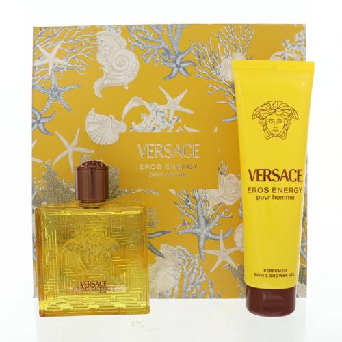 Eros Energy Cologne By Versace 3.4 Oz Eau De Parfum Spray For Men In Gift Set
