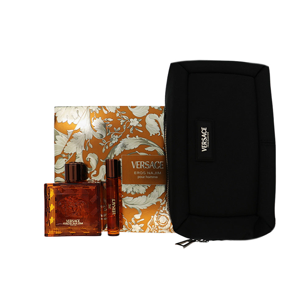 Eros Najim Parfum Sp 3.4, Sp 0.3, Trousse by Versace 3.4 Spray for Men - Perfumes4All