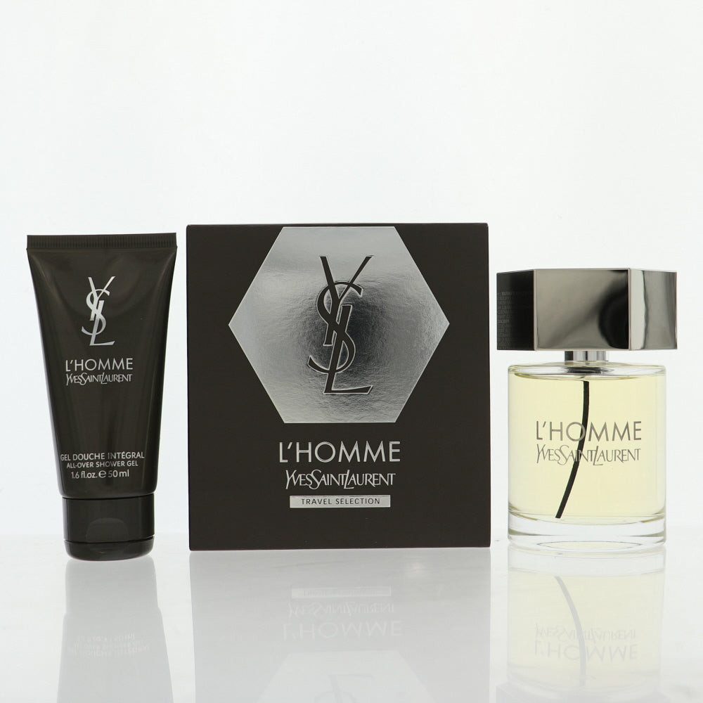 L'Homme Cologne By Yves Saint Laurent 2 Piece Gift Set - 3.3 Oz Eau De Toilette Spray, 1.6 Oz All- Over Shower Gel For Men In Gift Set