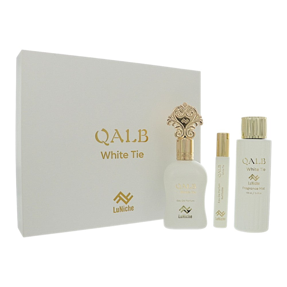 Qalb White Tie by Luniche 3.4 oz Eau De Parfum Spray for Unisex - Perfumes4All