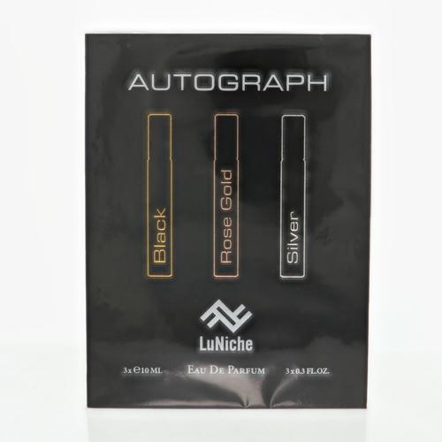 Autograph Discovery Set Fragrance By Luniche 0.3 Oz Black Eau De Parfum Spray For Unisex In Gift Set
