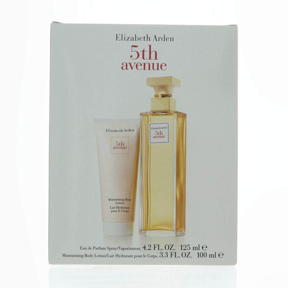5Th Avenue Perfume By Elizabeth Arden 2 Piece Gift Set - 4.2 Oz Eau De Parfum Spray, 3.3 Oz Moisturizing Body Lotion For Women In Gift Set