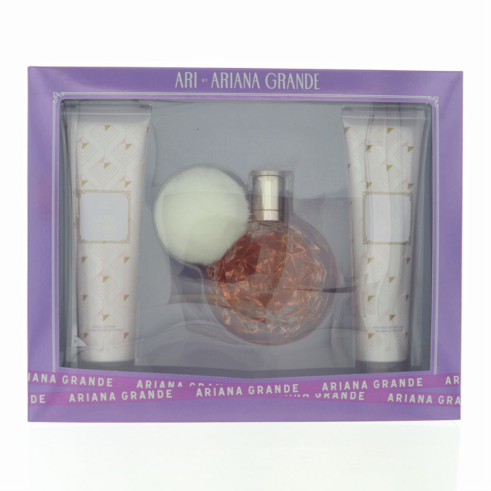 Ari Perfume By Ariana Grande 3 Piece Gift Set - 3.4 Oz Eau De Parfum Spray For Women In Gift Set