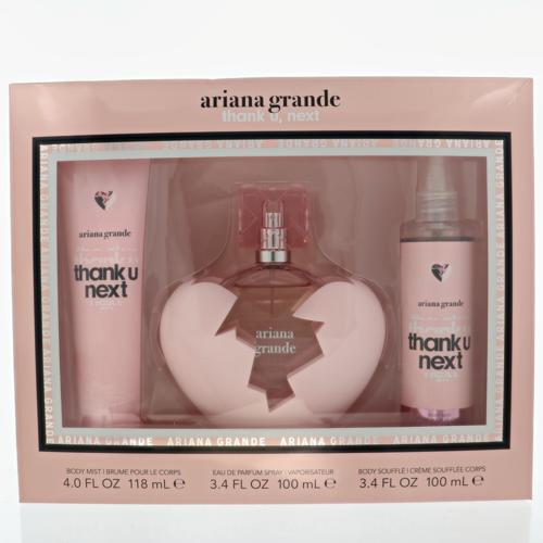 Thank U,Next Perfume By Ariana Grande 3.4 Oz Eau De Parfum Spray For Women In Gift Set