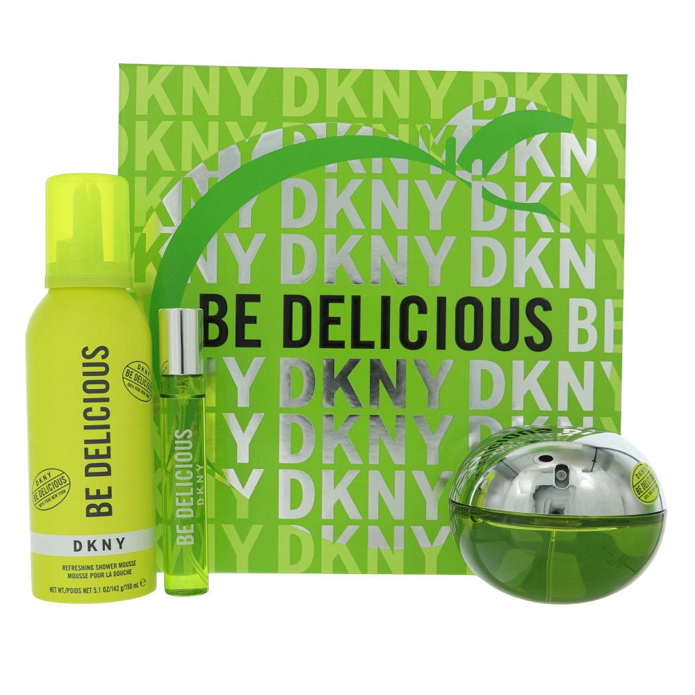 Be Bedelicious Perfume By Dkny 3 Piece Gift Set - 3.4 Oz Eau De Parfum Spray, 0.5 Oz Eau De Parfum Spray, 5.1 Oz Refreshing Shower Mousse For Women In Gift Set