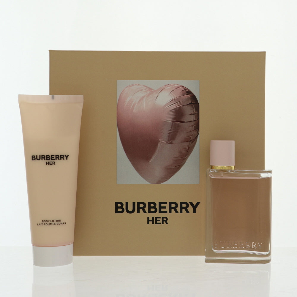 Burberry Her Perfume By Burberry 2 Piece Gift Set - 1.6 Oz Eau De Parfum Spray, 2.5 Oz Body Lotion For Women In Gift Set