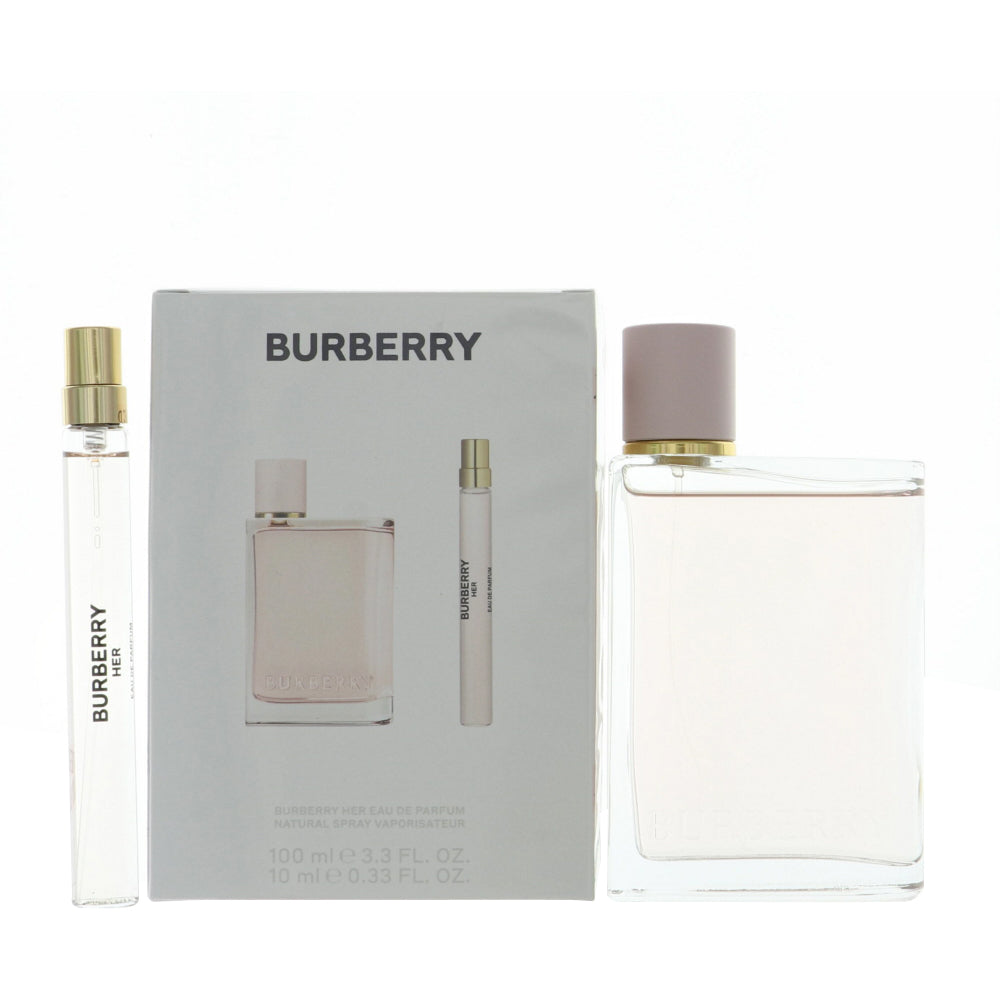 Burberry Her Perfume By Burberry 2 Piece Gift Set - 3.3 Oz Eau De Parfum Spray For Women In Gift Set