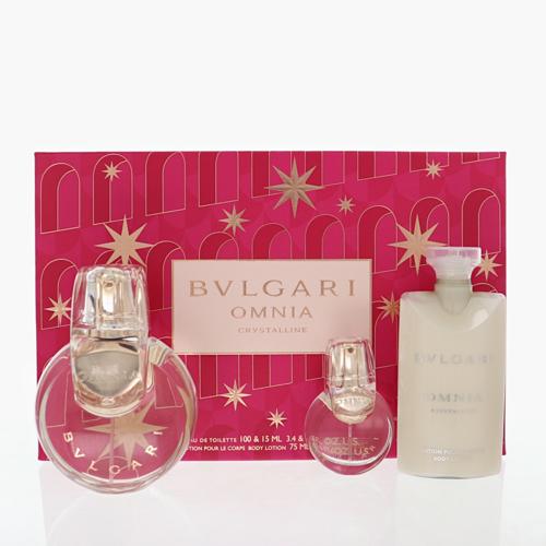 Bvlgari Omnia Crystalline Perfume By Bvlgari 3.4 Oz Eau De Toilette Spray For Women In Gift Set