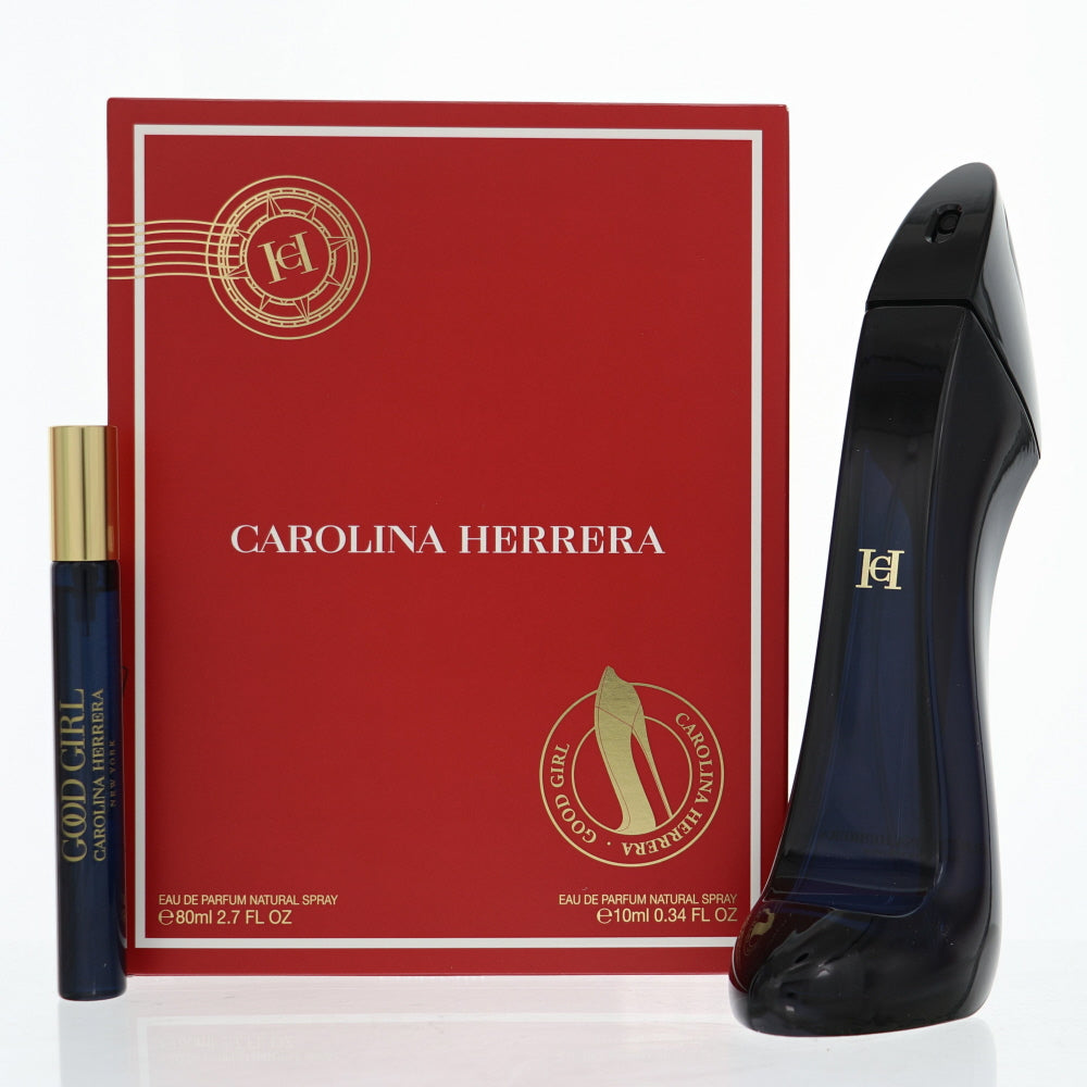 Good Girl Perfume By Carolina Herrera 2 Piece Gift Set - 2.7 Oz Eau De Parfum Spray, 0.34 Oz Eau De Parfum Spray For Women In Gift Set