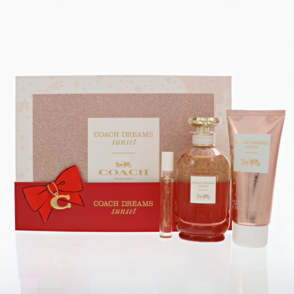 Coach Dreams Sunset Perfume By Coach 3 Oz Eau De Parfum Spray For Women In Gift Set