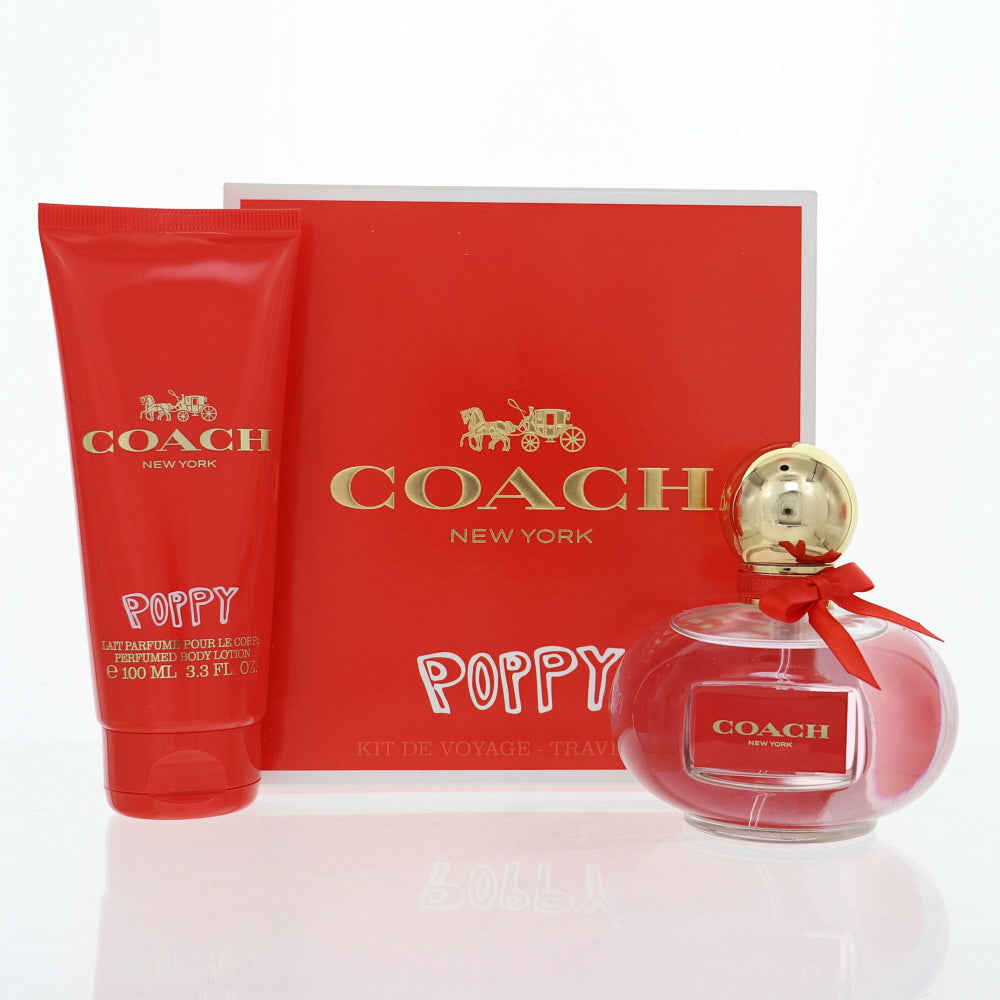 Coach Poppy Perfume By Coach 2 Piece Gift Set - 3.3 Oz Eau De Parfum Spray, 3.3 Oz Perfumed Body Lotion For Women In Gift Set
