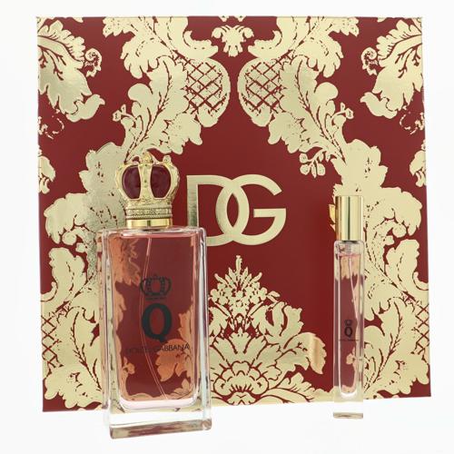 D & G Q Perfume By Dolce & Gabbana 3.3 Oz Eau De Parfum Spray For Women In Gift Set