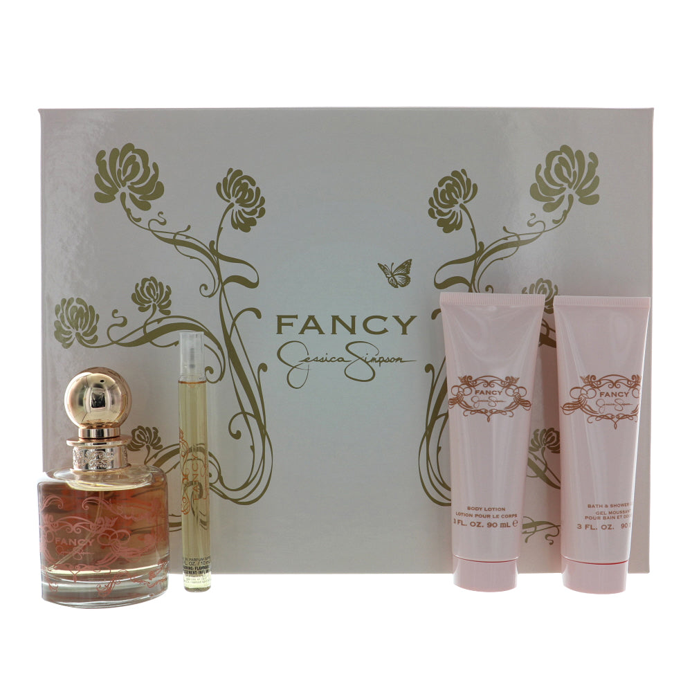 Fancy Perfume By Jessica Simpson 3.4 Oz Eau De Parfum Spray For Women In Gift Set