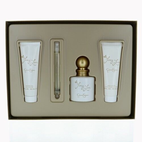 Fancy Love Perfume By Jessica Simpson 4 Piece Gift Set - 3.4 Oz Eau De Parfum Spray For Women In Gift Set