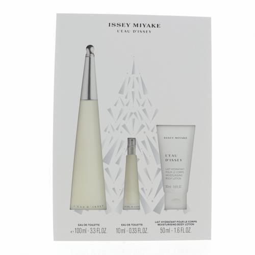 Issey Miyake L'Eau D'Issey Fragrance By Issey Miyake 3 Piece Gift Set - 3.3 Oz Eau De Toilette Spray For Unisex
