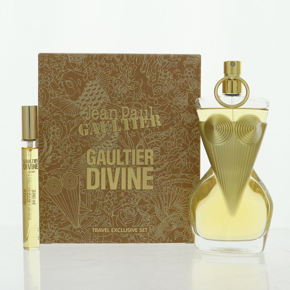 Jean Paul Gaultier Devine Perfume By Jean Paul Gaultier 2 Piece Gift Set - 3.4 Oz Eau De Parfum Spray, 0.34 Oz Eau De Parfum Spray For Women In Gift Set