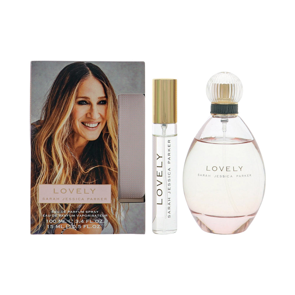 Lovely Perfume By Sarah Jessica Parker 2 Piece Gift Set - 3.4 Oz Eau De Parfum Spray, 0.5 Oz Eau De Parfum Spray For Women In Gift Set