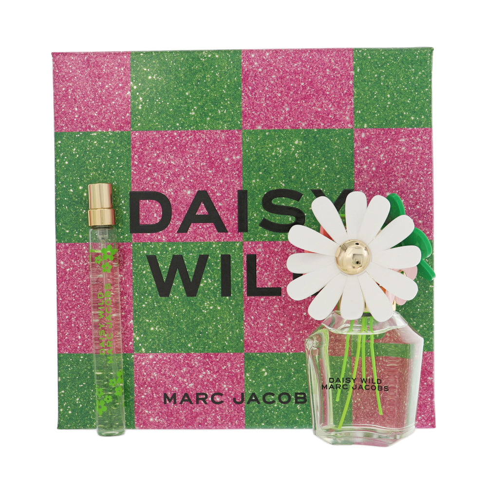 Daisy Wild Perfume By Marc Jacobs 2 Piece Gift Set - 1.6 Oz Eau De Parfum Spray, 0.33 Oz Eau De Parfum Spray For Women In Gift Set