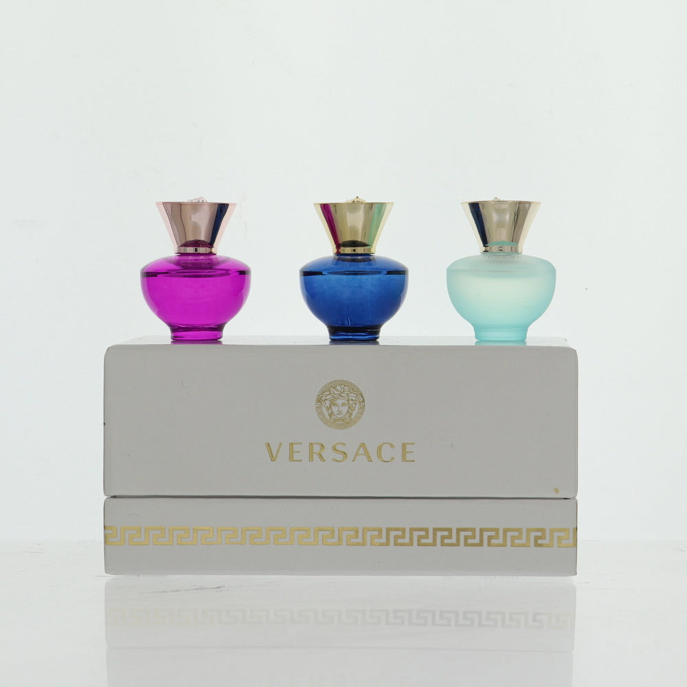 Versace Mini Set Perfume By Versace 3 Piece Gift Set - 0.17 Oz Eau De Parfum Splash, 0.17 Oz Eau De Parfum Splash, 0.17 Oz Eau De Toilette Splash For Women In Gift Set